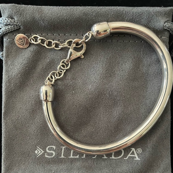 SOLD Silpada Sterling Silver Work It Cuff Bracelet B2813 - Picture 5 of 5